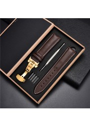 Soft Leather Watch Straps for Samsung Galaxy Gear S3 Business Strap Bracelets Men Women Watches 18mm 20mm 22mm 24mm