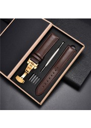 Soft Leather Watch Straps for Samsung Galaxy Gear S3 Business Strap Bracelets Men Women Watches 18mm 20mm 22mm 24mm