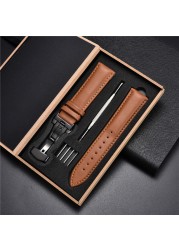 Soft Leather Watch Straps for Samsung Galaxy Gear S3 Business Strap Bracelets Men Women Watches 18mm 20mm 22mm 24mm