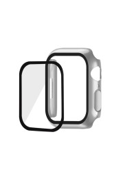 Case With Screen Protector For Apple Watch Series 7 45mm 41mm Hard PC Full Face Protector Bumper Cover Case For iWatch 7 45mm Series