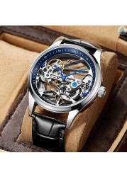 Genuine Tourbillon Watches Men Mechanical Watch Fully Automatic Luxury Brands Luminous Waterproof Men's Watch Fashion Reloj Hombre