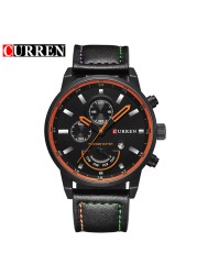 CURREN-ساعات رياضية للرجال ، كرونوغراف رياضي ، كوارتز ، كاجوال ، عسكري ، ذكر ، 8217