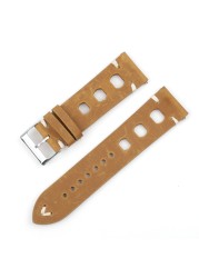 Handmade Vintage Leather Strap Watch Band Watch Accessories Bracelet 18mm20mm 22mm 24mm Red Black Brown Watchband