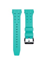 Tsar Bomba Silicone/FKM Rubber Strap Watch Strap Suitable for TB8204,TB8208