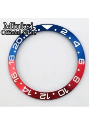 Miuksi 40mm high quality ceramic bezel watch parts fit 43mm watch case for watch sea