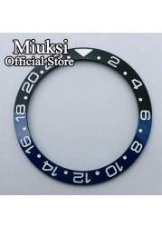 Miuksi 40mm high quality ceramic bezel watch parts fit 43mm watch case for watch sea