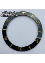 Miuksi 40mm high quality ceramic bezel watch parts fit 43mm watch case for watch sea