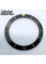 Miuksi 40mm high quality ceramic bezel watch parts fit 43mm watch case for watch sea