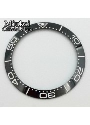 Miuksi 40mm high quality ceramic bezel watch parts fit 43mm watch case for watch sea