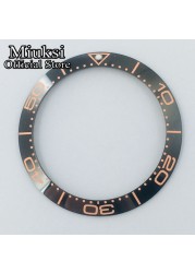 Miuksi 40mm high quality ceramic bezel watch parts fit 43mm watch case for watch sea