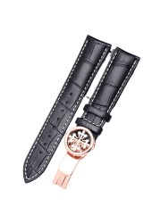 Leather Watch Strap For Patek Philippe Bomb 5167Ax Watch Crocodile Pattern Strap Butterfly Buckle Men And Women 19/20mm 22mm