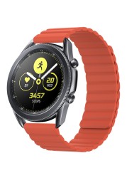 22mm 20mm Silicone Magnetic Strap For Samsung Galaxy Watch Active 2 Amazfit GTR Men/Women Replacement Strap For Huawei Watch 3