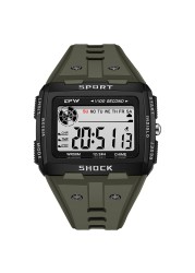 Large numbers easy to read 50m water resistant men digital watch outdoor sports