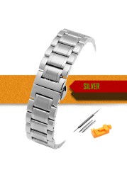 Watch Band Wristwatch Stainless Steel Metal Strap Wristband 14mm 16mm 17mm 18mm 19mm 20mm 21mm 22mm 23mm 24mm 26mm Width Size