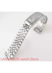 20mm BLIGER High Quality Stainless Steel Watch Band Band Deployment Clasp Fit 40mm Golden Watchband