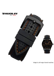 New Breathable Silicone Sport Band For Hua Wei Sam Sung Watchband 20mm 22mm Rubber Strap For Mido-T-issot Ya-Mega Accessories