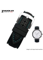 New Breathable Silicone Sport Band For Hua Wei Sam Sung Watchband 20mm 22mm Rubber Strap For Mido-T-issot Ya-Mega Accessories