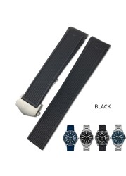 20mm 22mm Rubber Silicone Watch Strap Waterproof Bracelet Watchband For Tag Heuer AQUARACER 300 WAY201B Caliber 5 Accessories