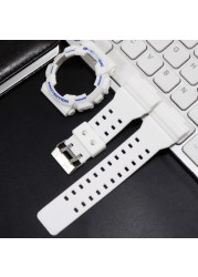 For G-SHOCK GA100 GA110 GA120 GD100 GD110 GD120 Watch Strap Watch Case Men Matte Wristwatch Sport Watch Silicone Case Strap