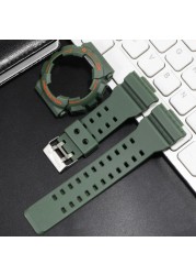 For G-SHOCK GA100 GA110 GA120 GD100 GD110 GD120 Watch Strap Watch Case Men Matte Wristwatch Sport Watch Silicone Case Strap