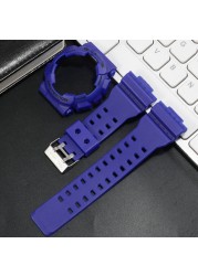 For G-SHOCK GA100 GA110 GA120 GD100 GD110 GD120 Watch Strap Watch Case Men Matte Wristwatch Sport Watch Silicone Case Strap