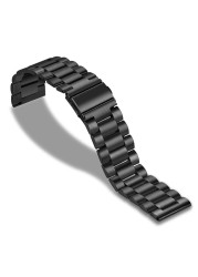 General stainless steel watch bands solid steel band 304 watches metal strap watch accessories 16mm 18mm 20mm 22mm 24mm dropshipping