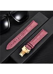 REMZEIM New Watch Band Strap Woman Watchbands Genuine Leather Strap Watch Band 18mm 20mm 22mm 24mm Multicolor Watch Bands