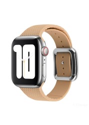 Modern Buckle Strap for Apple Watch Band 45mm 44mm 41mm/40m 42mm38mm Korea Silicone Bracelet iwatch Series 5 4 3 6 SE 7 Strap