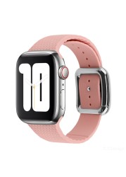 Modern Buckle Strap for Apple Watch Band 45mm 44mm 41mm/40m 42mm38mm Korea Silicone Bracelet iwatch Series 5 4 3 6 SE 7 Strap