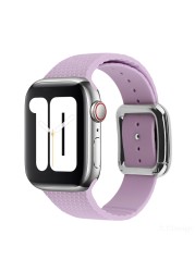 Modern Buckle Strap for Apple Watch Band 45mm 44mm 41mm/40m 42mm38mm Korea Silicone Bracelet iwatch Series 5 4 3 6 SE 7 Strap