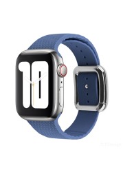 Modern Buckle Strap for Apple Watch Band 45mm 44mm 41mm/40m 42mm38mm Korea Silicone Bracelet iwatch Series 5 4 3 6 SE 7 Strap