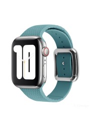 Modern Buckle Strap for Apple Watch Band 45mm 44mm 41mm/40m 42mm38mm Korea Silicone Bracelet iwatch Series 5 4 3 6 SE 7 Strap