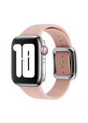 Modern Buckle Strap for Apple Watch Band 45mm 44mm 41mm/40m 42mm38mm Korea Silicone Bracelet iwatch Series 5 4 3 6 SE 7 Strap