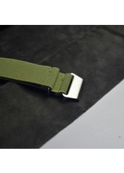 NATO Zulu Elastic Nylon Strap Watch Strap 18mm 20mm 22mm Parachute Bag Watchband French Forces Bracelet Military Watch Strap
