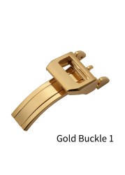 Stainless steel folding buckle, 18mm, for IWC Mark LE pet PRINCE Big PILOT Spitfire Timezon, Portuguese strap