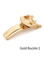 Stainless steel folding buckle, 18mm, for IWC Mark LE pet PRINCE Big PILOT Spitfire Timezon, Portuguese strap