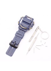 Watch Accessories for Casio Resin Strap AQ-S810W AQS810WC Pin Buckle Men's and Women's Sports Silicone Strap Case 18mm