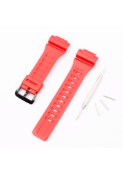 Watch Accessories for Casio Resin Strap AQ-S810W AQS810WC Pin Buckle Men's and Women's Sports Silicone Strap Case 18mm