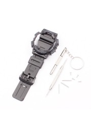 Watch Accessories for Casio Resin Strap AQ-S810W AQS810WC Pin Buckle Men's and Women's Sports Silicone Strap Case 18mm