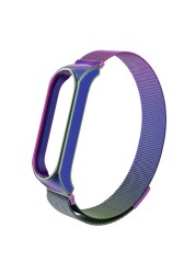 Replacement Strap for Xiaomi Mi Band 3 4 Wrist Bracelet Stainless Steel Magnetic Watchband for Miband 5 6 Strap Wristband