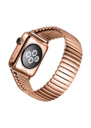 Metal rubber strap for Apple watch 7 41mm 45mm 6 5 4 SE 40mm 44mm luxury smart watch strap accessories for iwatch 3 2 38mm 42mm