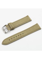 High Quality Retro Watch Strap Band 18mm 20mm 22mm 24mm Leather Watchbands Gray Black Brown Blue For Men Watch Accessories