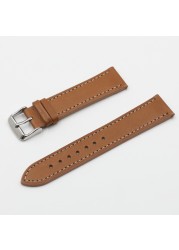 High Quality Retro Watch Strap Band 18mm 20mm 22mm 24mm Leather Watchbands Gray Black Brown Blue For Men Watch Accessories