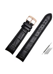 Genuine Leather Curved Bracelet End Watch Strap 20mm For Citizen BL9002-37 05A BT0001-12E 01A Watch Band 21mm Watchband 22mm