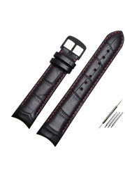 Genuine Leather Curved Bracelet End Watch Strap 20mm For Citizen BL9002-37 05A BT0001-12E 01A Watch Band 21mm Watchband 22mm