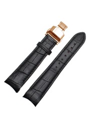 Genuine Leather Curved Bracelet End Watch Strap 20mm For Citizen BL9002-37 05A BT0001-12E 01A Watch Band 21mm Watchband 22mm