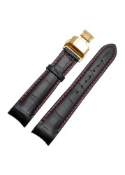 Genuine Leather Curved Bracelet End Watch Strap 20mm For Citizen BL9002-37 05A BT0001-12E 01A Watch Band 21mm Watchband 22mm
