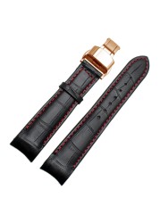 Genuine Leather Curved Bracelet End Watch Strap 20mm For Citizen BL9002-37 05A BT0001-12E 01A Watch Band 21mm Watchband 22mm