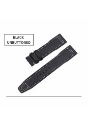 Genuine Leather Strap 20mm 21mm Replacement Watch Band Suitable for IWC Pilot Mark XVIII IW327004/377714 Watch Strap Bracelet