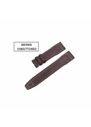 Genuine Leather Strap 20mm 21mm Replacement Watch Band Suitable for IWC Pilot Mark XVIII IW327004/377714 Watch Strap Bracelet